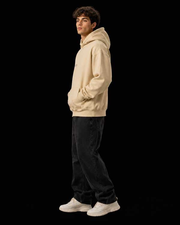 Hoodie Beige Unisex